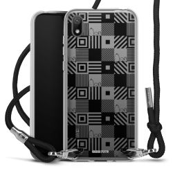 New Carry Case Transparent Stoff schwarz/silber