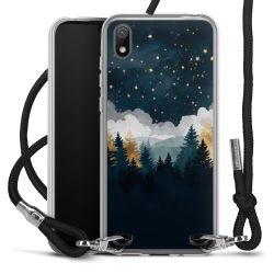 New Carry Case Transparent Stoff schwarz/silber