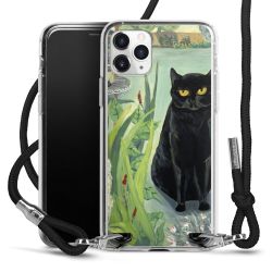 New Carry Case Transparent Stoff schwarz/silber