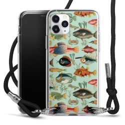 New Carry Case Transparent Stoff schwarz/silber