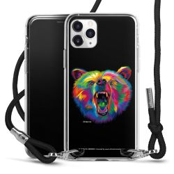 New Carry Case Transparent Stoff schwarz/silber