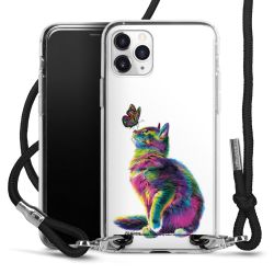 New Carry Case Transparent Stoff schwarz/silber