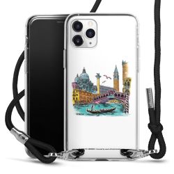 New Carry Case Transparent Stoff schwarz/silber