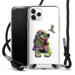 New Carry Case Transparent Stoff schwarz/silber