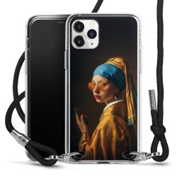 New Carry Case Transparent Stoff schwarz/silber