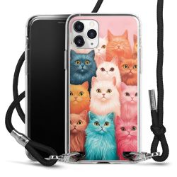 New Carry Case Transparent Stoff schwarz/silber