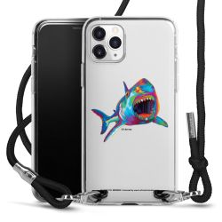 New Carry Case Transparent Stoff schwarz/silber