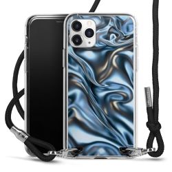 New Carry Case Transparent Stoff schwarz/silber