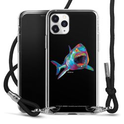 New Carry Case Transparent Stoff schwarz/silber