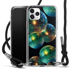 New Carry Case Transparent Stoff schwarz/silber