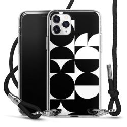 New Carry Case Transparent Stoff schwarz/silber