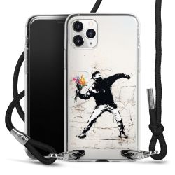 New Carry Case Transparent Stoff schwarz/silber