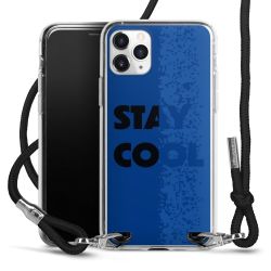 New Carry Case Transparent Stoff schwarz/silber