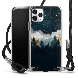 New Carry Case Transparent Stoff schwarz/silber