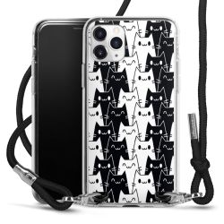 New Carry Case Transparent Stoff schwarz/silber