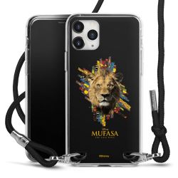 New Carry Case Transparent Stoff schwarz/silber