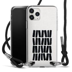 New Carry Case Transparent Stoff schwarz/silber