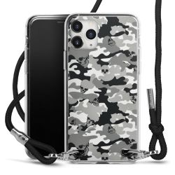 New Carry Case Transparent Stoff schwarz/silber