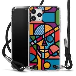 New Carry Case Transparent Stoff schwarz/silber