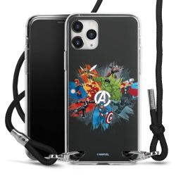 New Carry Case Transparent Stoff schwarz/silber