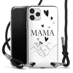 New Carry Case Transparent Stoff schwarz/silber