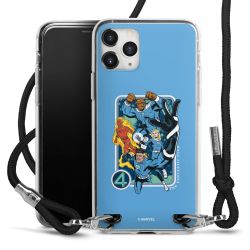 New Carry Case Transparent Stoff schwarz/silber