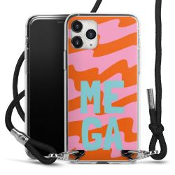 New Carry Case Transparent Stoff schwarz/silber