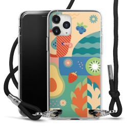 New Carry Case Transparent Stoff schwarz/silber