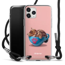 New Carry Case Transparent Stoff schwarz/silber