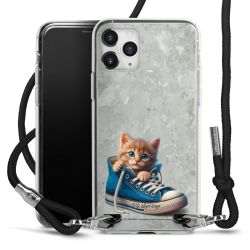 New Carry Case Transparent Stoff schwarz/silber