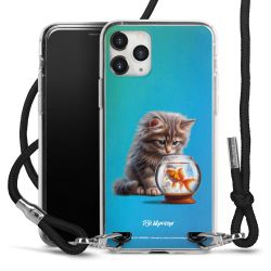 New Carry Case Transparent Stoff schwarz/silber