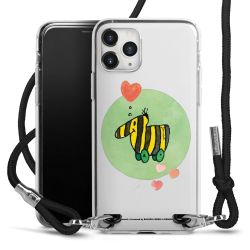 New Carry Case Transparent Stoff schwarz/silber