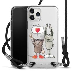 New Carry Case Transparent Stoff schwarz/silber