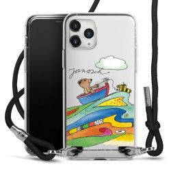 New Carry Case Transparent Stoff schwarz/silber