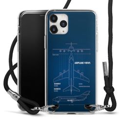 New Carry Case Transparent Stoff schwarz/silber