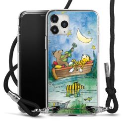 New Carry Case Transparent Stoff schwarz/silber