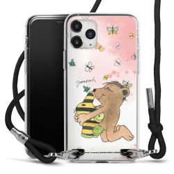 New Carry Case Transparent Stoff schwarz/silber