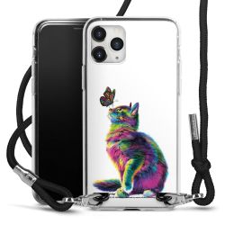 New Carry Case Transparent Stoff schwarz/silber