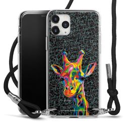 New Carry Case Transparent Stoff schwarz/silber