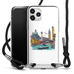 New Carry Case Transparent Stoff schwarz/silber