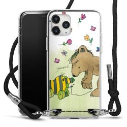 New Carry Case Transparent Stoff schwarz/silber