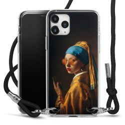 New Carry Case Transparent Stoff schwarz/silber