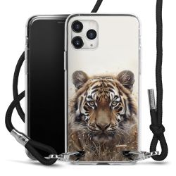 New Carry Case Transparent Stoff schwarz/silber