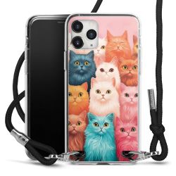 New Carry Case Transparent Stoff schwarz/silber