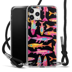 New Carry Case Transparent Stoff schwarz/silber