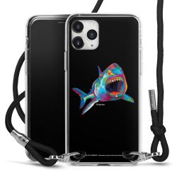 New Carry Case Transparent Stoff schwarz/silber