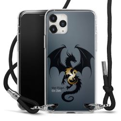 New Carry Case Transparent Stoff schwarz/silber