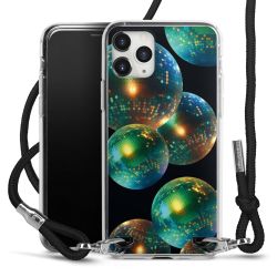 New Carry Case Transparent Stoff schwarz/silber