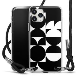 New Carry Case Transparent Stoff schwarz/silber