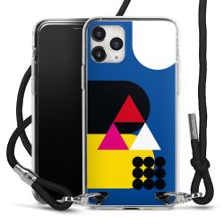 New Carry Case Transparent Stoff schwarz/silber